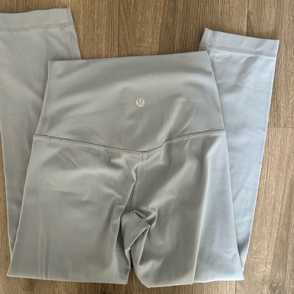 lululemon light blue high-rise leggings with center back logo - Picture 13 of 14